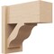 Ekena Millwork 8-in W x 16-in D x 16-in H Funston Block Rough Cedar Woodgrain TimberThane Outlooker, Primed Tan OUTUR080X16X16FST44RCPR - alternate 1